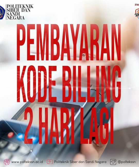 Pembayaran Kode Billing 2 Hari Lagi