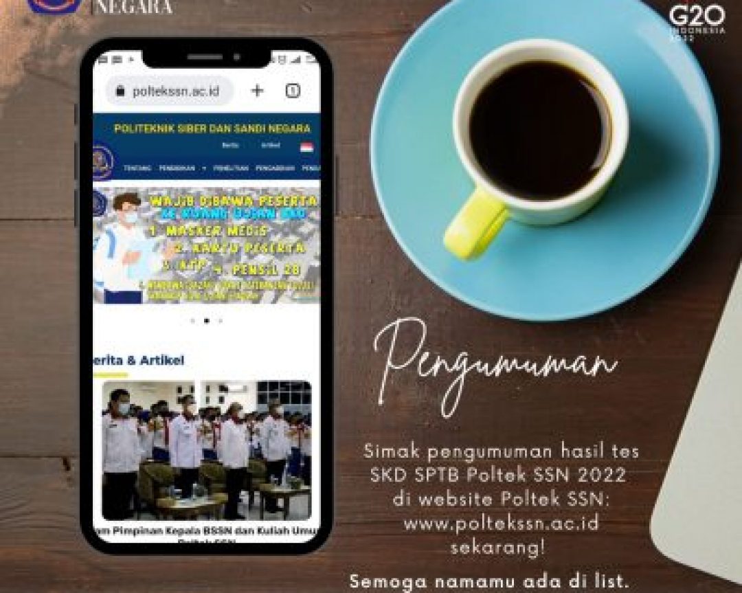 PENGUMUMAN HASIL TES SKD SPTB POLTEK SSN 2022