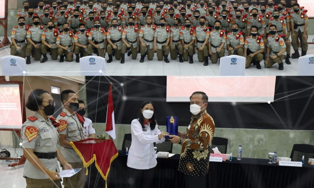 Para Taruna Poltek SSN Mendapatkan Pencerahan tentang Pancasila dari Direktur Pengkajian Materi Pembinaan Ideologi Pancasila BPIP.