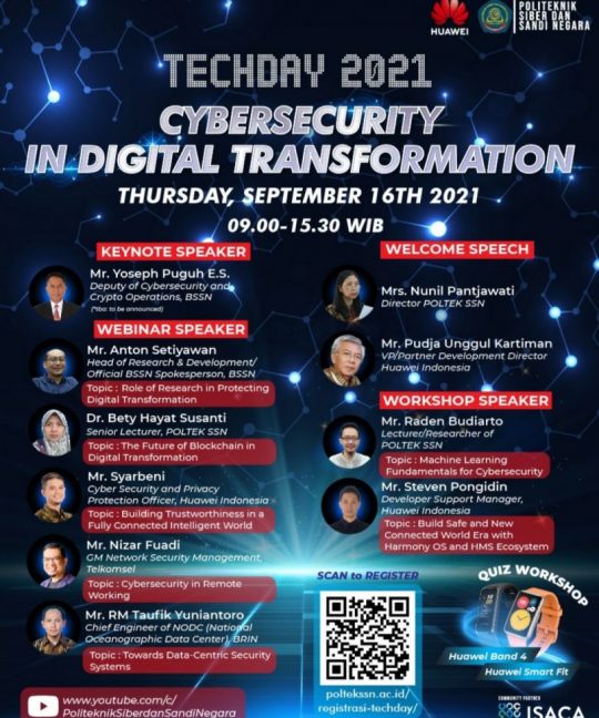 Jangan Lewatkan, Techday 2021: Cyber Security in Digital Transformation.
