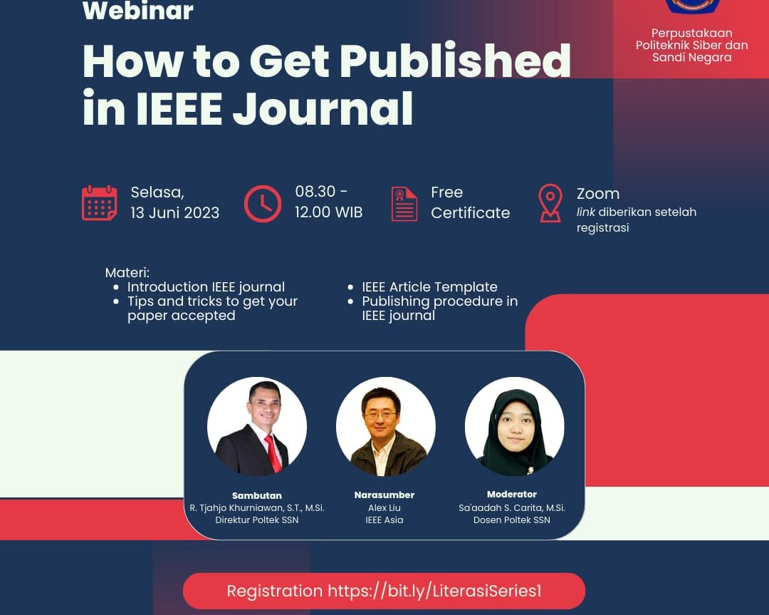 Webinar “How to Get Published in IEEE Journal”