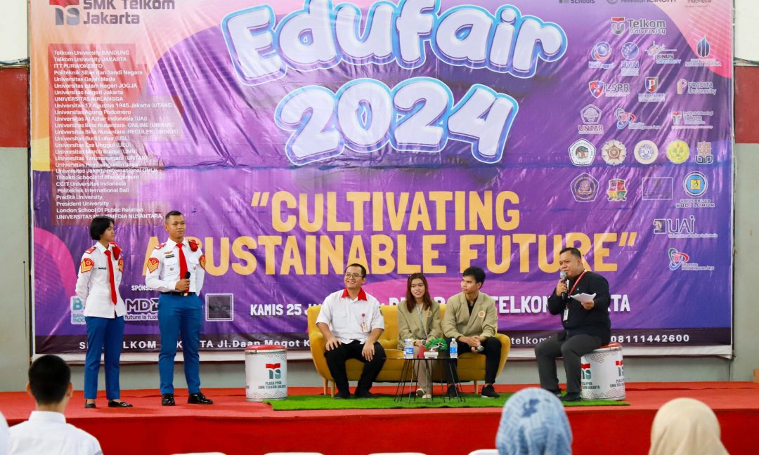 Perkenalkan Kampus Cyber Security, Poltek SSN Hadiri Education Fair Di SMK Telkom Jakarta
