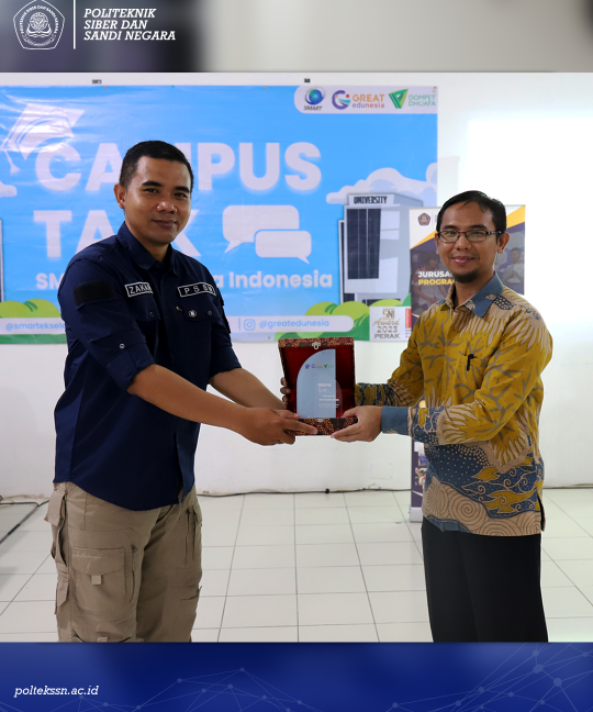 Perkenalkan Kampus Keamanan Siber, Poltek SSN sosialisasi di SMA Smart Ekselensia Indonesia, Bogor.