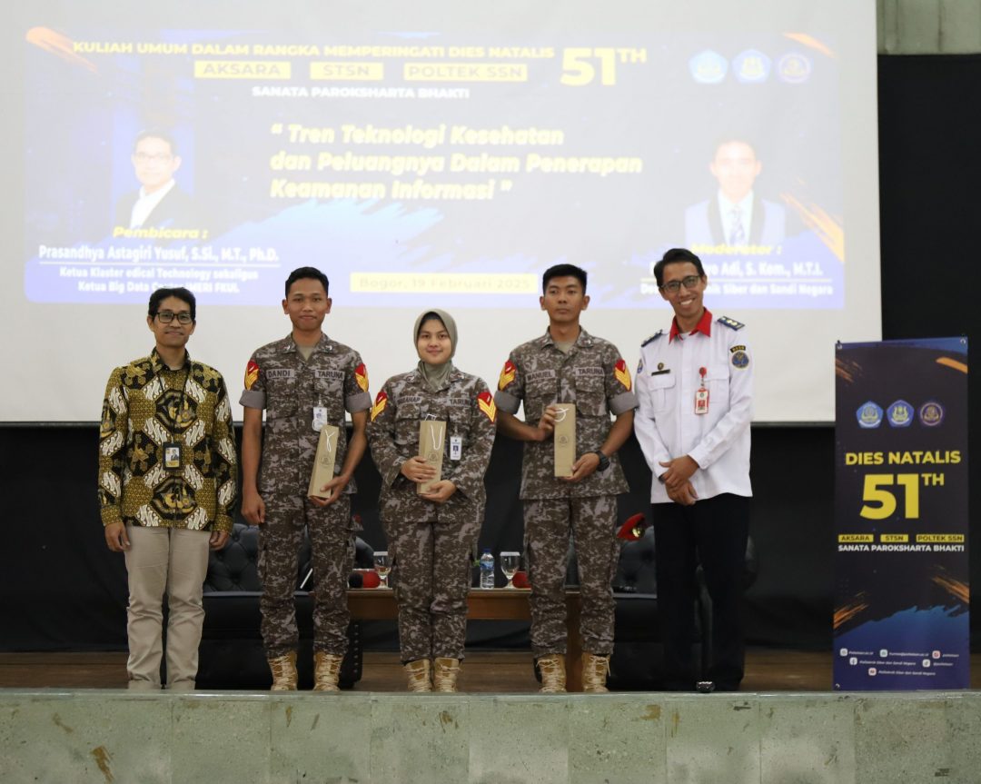 Kuliah Umum Politeknik Siber dan Sandi Negara “Tren Teknologi Kesehatan dan Peluangnya dalam Penerapan Keamanan Informasi”