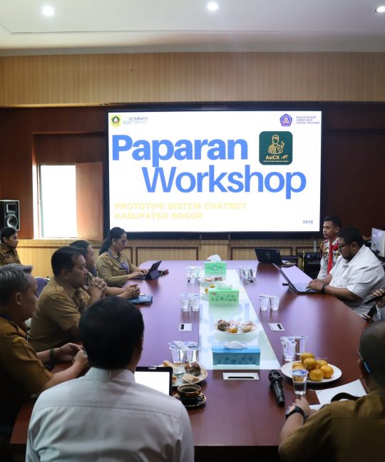 Wujud Tri Dharma Perguruan Tinggi, Poltek SSN Gelar Workshop dan Serah Terima Chatbot AI ASICK untuk Kabupaten Bogor